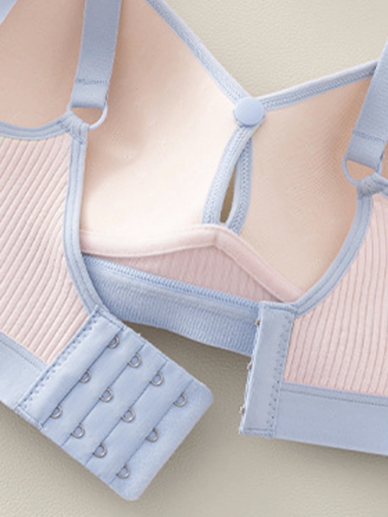 SHEIN 2pcs Maternity Nursing Bras Wire-Free Front Closure Supportive Set