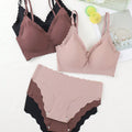 SHEIN Multicolor 6pcs Plain Simple Bra and Panty Set