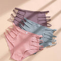 SHEIN 3pcs Women Sexy Hollow Lace Breathable Triangle Panties Set