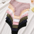 SHEIN 7pcs Comfortable Striped Cotton Bikini Panties Set