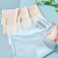 SHEIN 4pcs Women Seamless Ice Silk Soft One-Piece Breathable Quick-Dry Underwear Set
