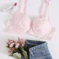 SHEIN Floral Lace Underwire Sexy Lingerie Bra