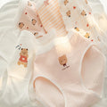 SHEIN 5pcs Women Thin Cotton Mid-Rise Underwear Panties Set