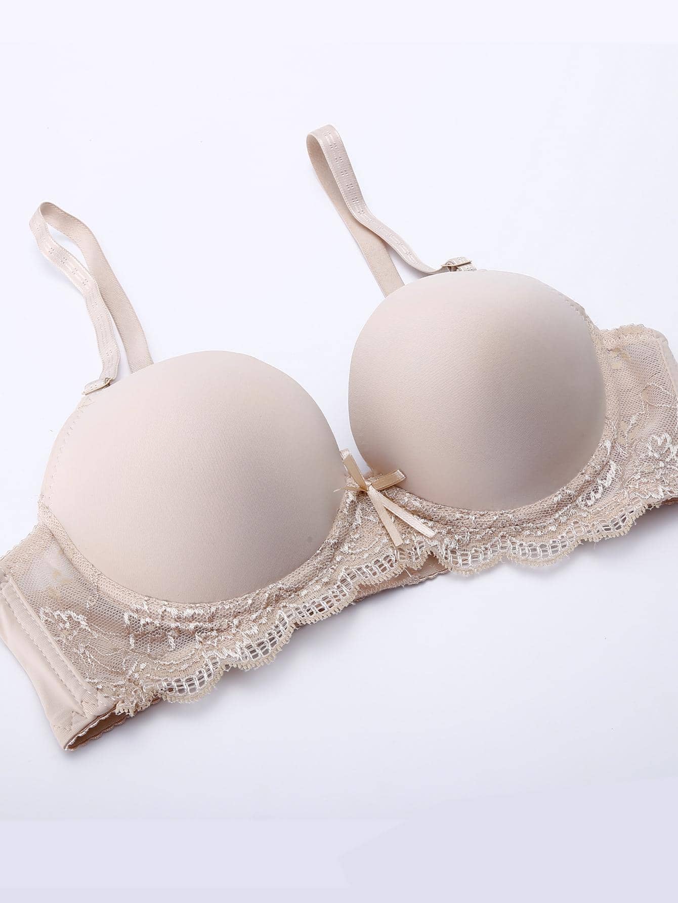 SHEIN Contrast Lace Underwire Bra