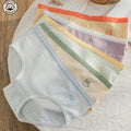 SHEIN 5pcs Women Cotton Mid-Rise Solid Color Triangle Panties Set