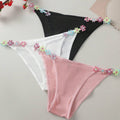 SHEIN Multicolor 3pcs Women's Floral Décor Fashion Underwear Briefs Set