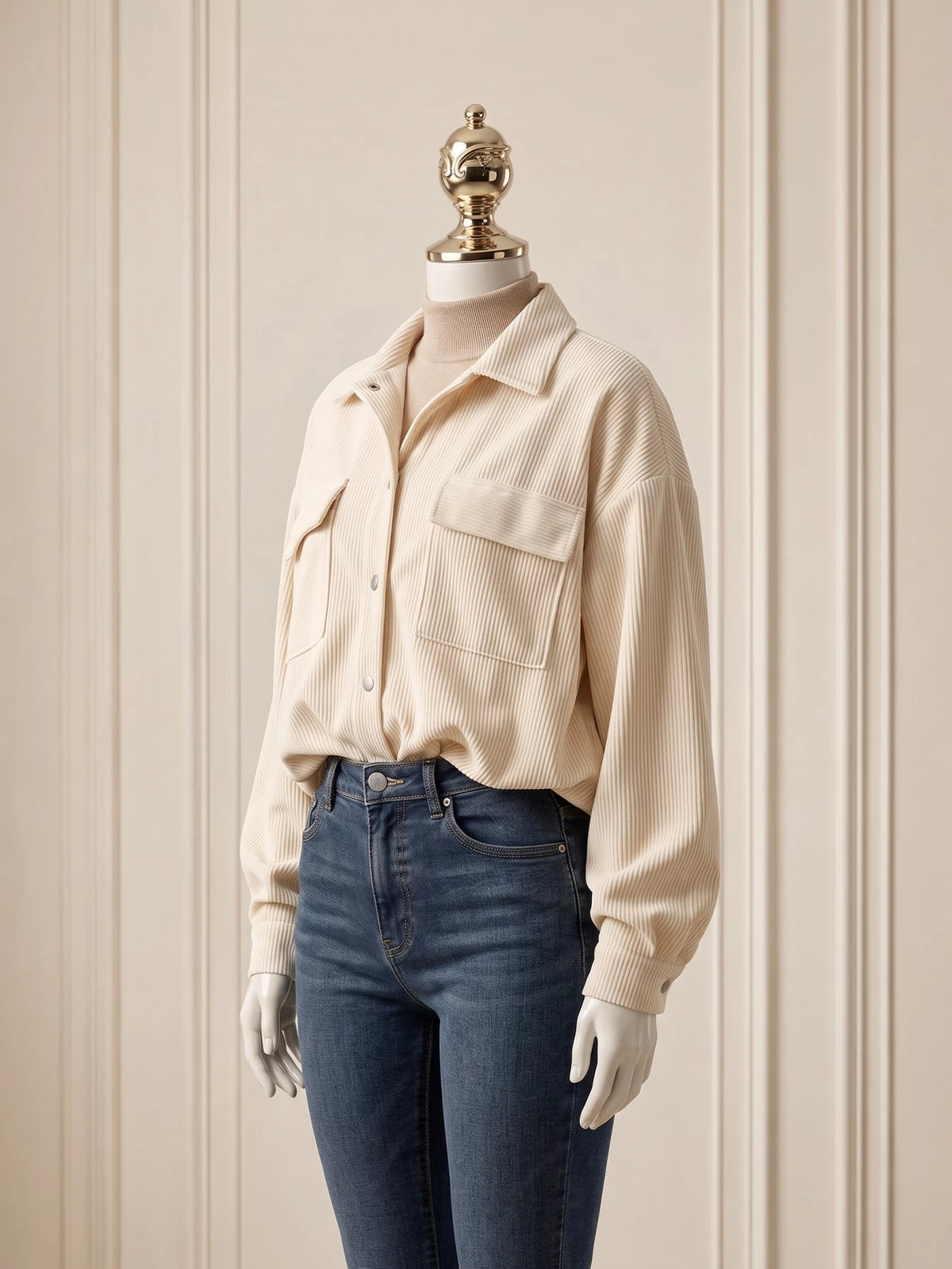 SHEIN short jacket, retro style, adjustable drawstring hem, autumn