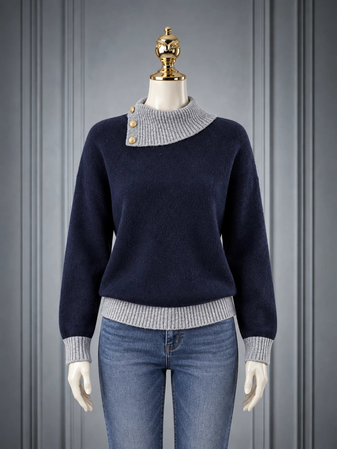SHEIN DAZY Elegant Loose Knit Sweater, Long Sleeve