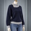 SHEIN DAZY Elegant Loose Knit Sweater, Long Sleeve