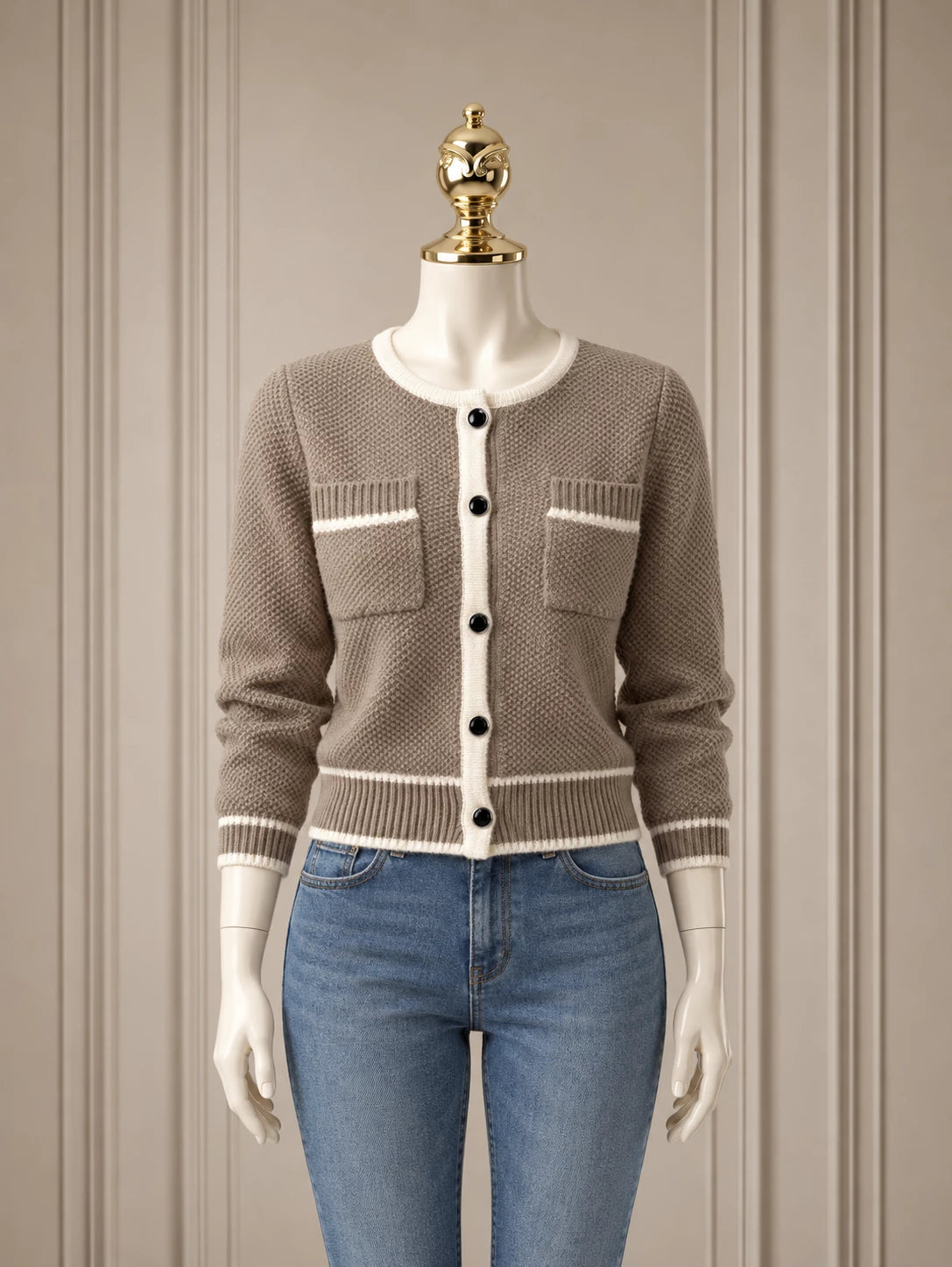 SHEIN DAZY Color Block Cardigan, Long Sleeved, Casual Jacket
